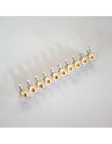 Regleta ciega transparente 10 polos 16 mm²
