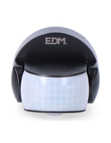 Sensor de movimiento y crepuscular 15 m ip65 negro