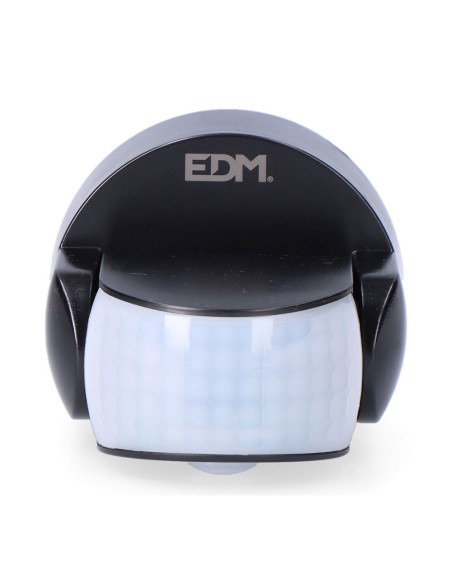 Sensor de movimiento y crepuscular 15 m ip65 negro