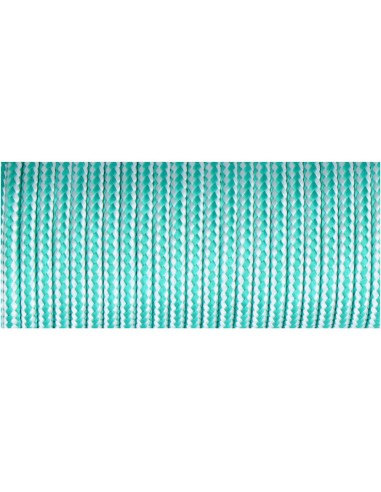 Cordón trenzada polipropileno verde / blanco,...