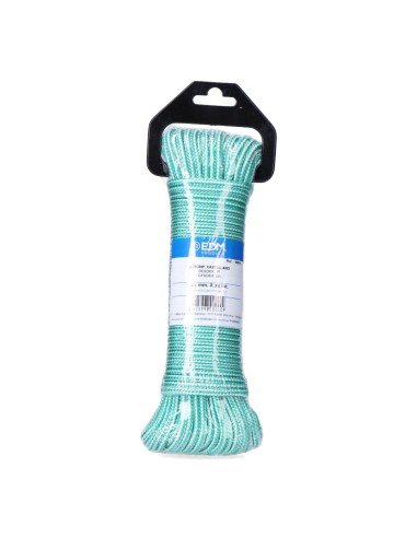 Cordón trenzada polipropileno verde / blanco,...
