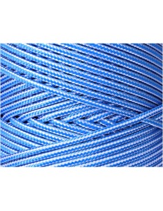 Cordón trenzado polipropileno azul / blanco, calibre 5 mm x 200 m 2