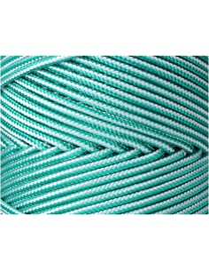 Cordón trenzado polipropileno verde / blanco, calibre 5 mm x 200 m 2