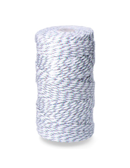 Cordón trenzado polipropileno tricolor, calibre 5 mm x 200 m