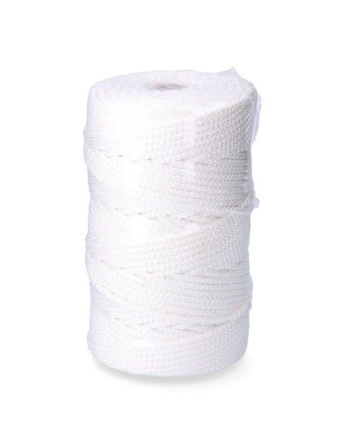 Cordón trenzado poliéster granete blanco,...