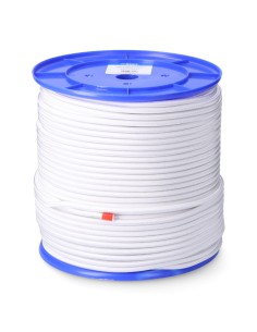 Cuerda de goma elástica blanca poliéster calibre 6 mm x 200 m