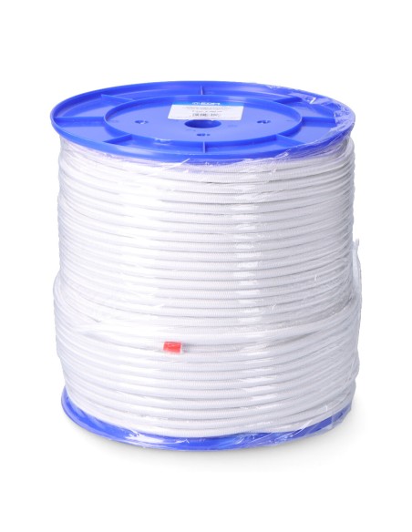 Cuerda de goma elástica blanca poliéster calibre 6 mm x 200 m