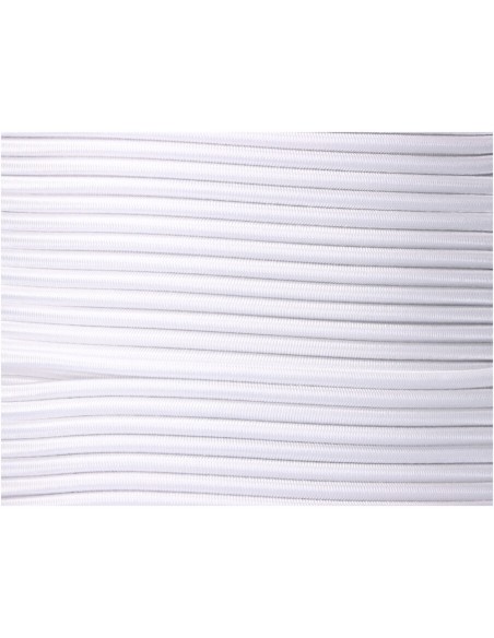 Cuerda de goma elástica blanca poliéster calibre 8 mm x 200 m