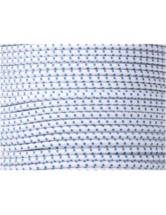 Cuerda de goma elástica blanca / azul poliéster calibre 6 mm x 200 m 2