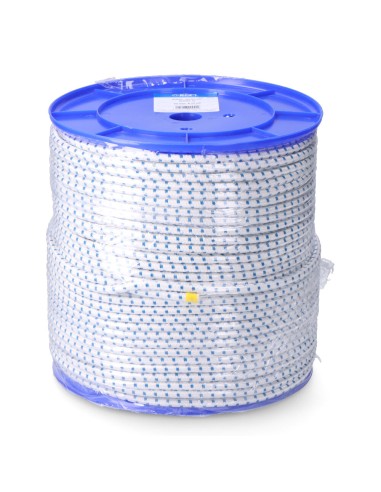 Cuerda de goma elástica blanca / azul poliéster...