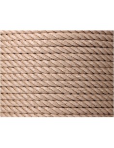 Cuerda yute natural 3 cabos calibre 8 mm x 200 m 2