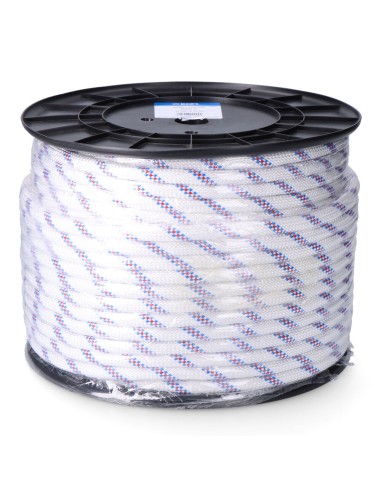 Cuerda driza trenzado poliéster blanco...