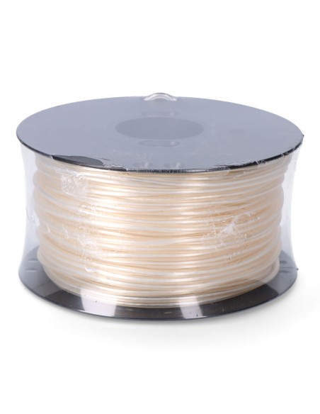 Cordón multifilamento revestido pvc blanco, calibre 5 mm x 100 m