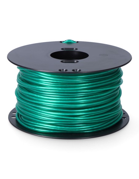 Cordón multifilamento revestido pvc verde, calibre 5 mm x 100 m