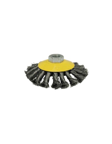 Cepillo conico de alambre trenzado ø100mm fhr100 mota