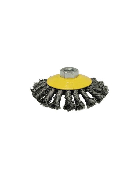 Cepillo conico de alambre trenzado ø100mm fhr100 mota