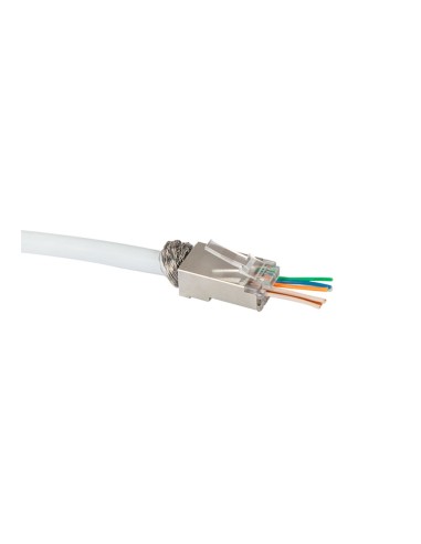 Conector modular rj45 cat.6 stp, 50 uds