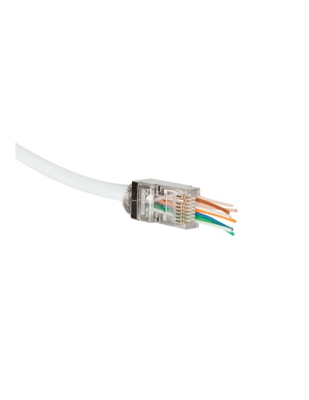Conector modular rj45 cat.6 stp, 50 uds