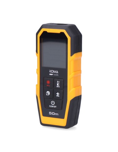 Medidor láser con funda 5,2 x 2,4 x 12,3 cm