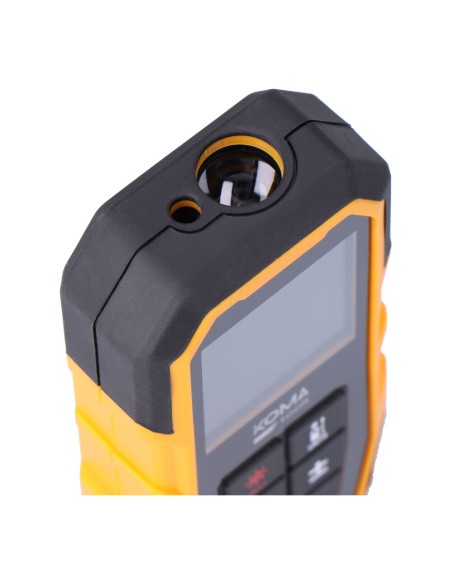 Medidor láser con funda 5,2 x 2,4 x 12,3 cm