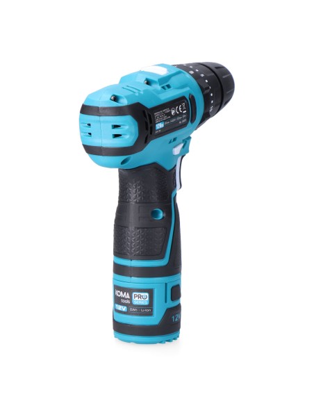 Kit maletín taladro percutor 12 v con accesorios, bateria y cargador