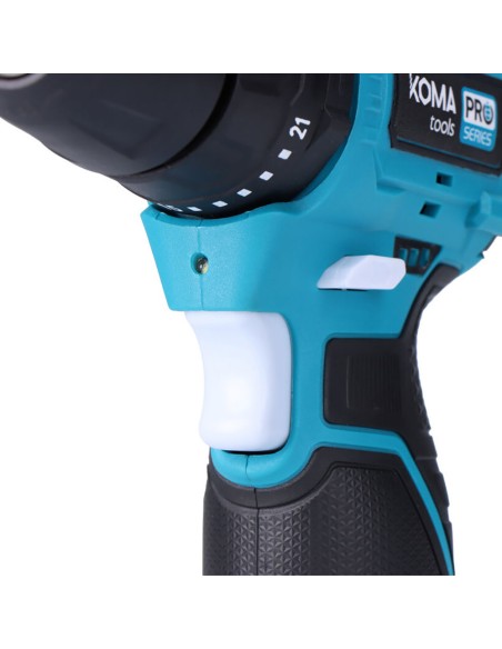 Kit maletín taladro percutor brushless 12 v con accesorios, bateria y cargador