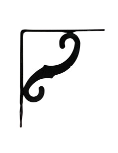 Escuadra ornamental plm05 negro 155 x 110 mm