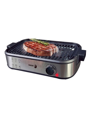 Parrilla eléctrica smokeless con extractor de...