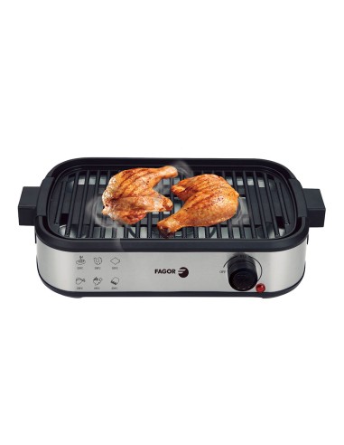 Parrilla eléctrica smokeless con extractor de...