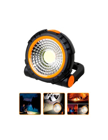 Linterna mini proyector led 3 w negra 3 x aaa ( no incluidas ), presentada en expositor 12 uds