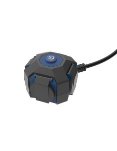 Prolongador expert 4 tomas con tapa ip44 h07rn-f 3 g 1,5 mm² 16 a 230v~ 1,4 m negro/azul
