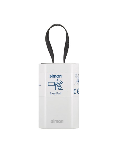 Base móvil 2p+tt schuko salida frontal 10 a 250 v~ facil extraccion blanca