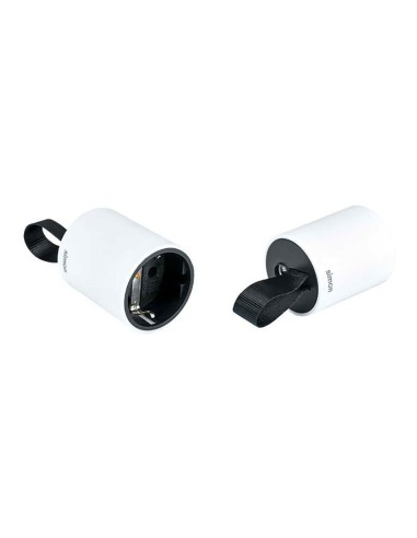 Base móvil 2p+tt schuko salida frontal 16 a 250 v~ facil extraccion blanca