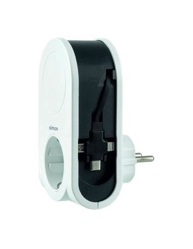 Adaptador 3 conectores usb + 1 usb a + 1 toma...