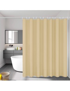 Cortina de baño basic beige 140 x 180 cm