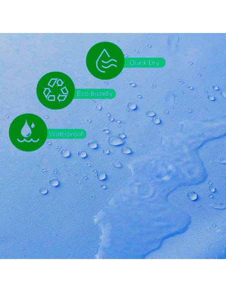 Cortina de baño basic azul 180 x 180 cm