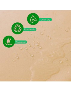 Cortina de baño basic beige 180 x 180 cm 2