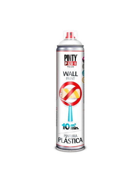 Pintura plástica spray ral 9016 blanca 600 ml