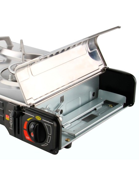 Cocina portátil compacta 2 fuegos butano para camping