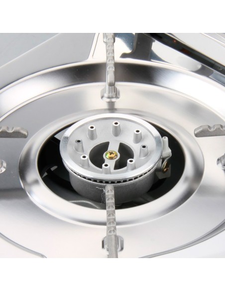 Cocina portátil compacta 2 fuegos butano para camping