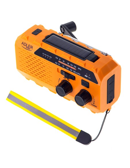 Radio solar con manivela ad 1197