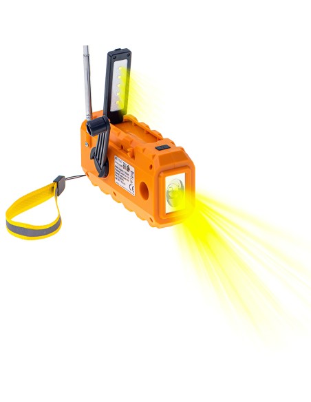 Radio solar con manivela ad 1197