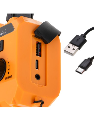 Radio solar con manivela ad 1197