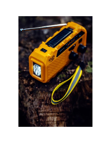 Radio solar con manivela ad 1197