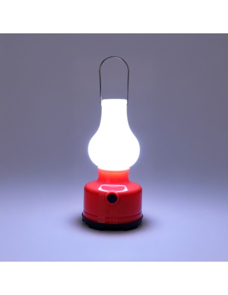 Quinqué led para camping, 3 x aa (no incluidas), colores surtidos, 8 x 8 x 17 cm