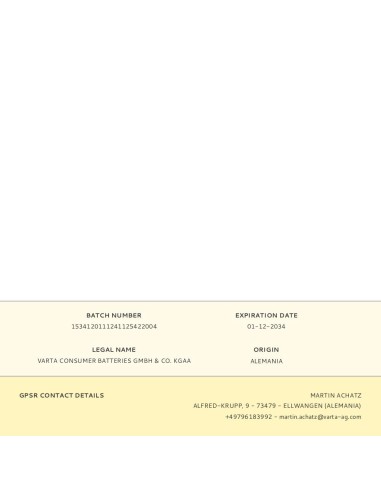 Pila alkalina longlife power aaa - lr03...