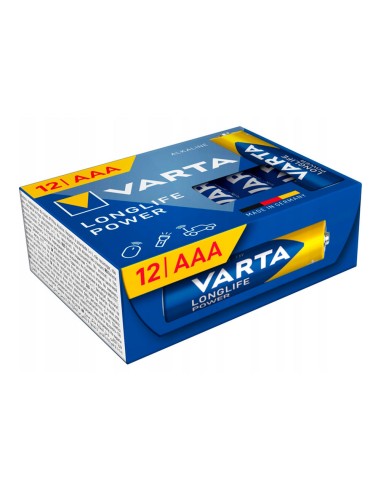 Pila alkalina longlife power cube aaa - lr03 (caja 12 uds) ø10,5 x 44,5 mm