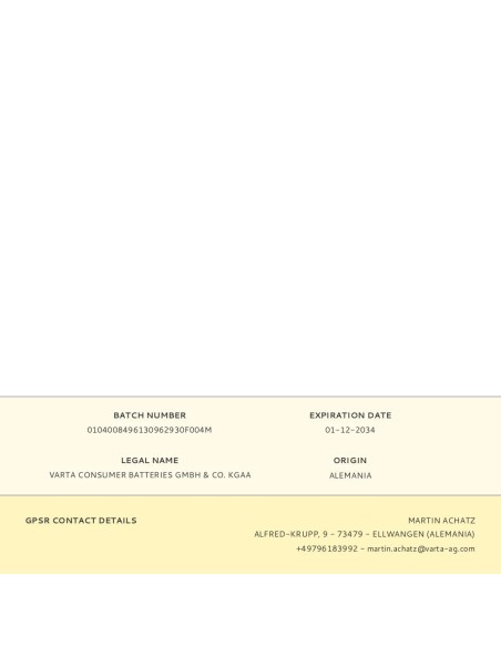 Pila alkalina longlife power cube aaa - lr03 (caja 12 uds) ø10,5 x 44,5 mm