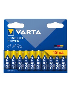 Pila alkalina longlife power aa - lr06 (blister cartón 10 uds) ø14,5 x 50,5 mm