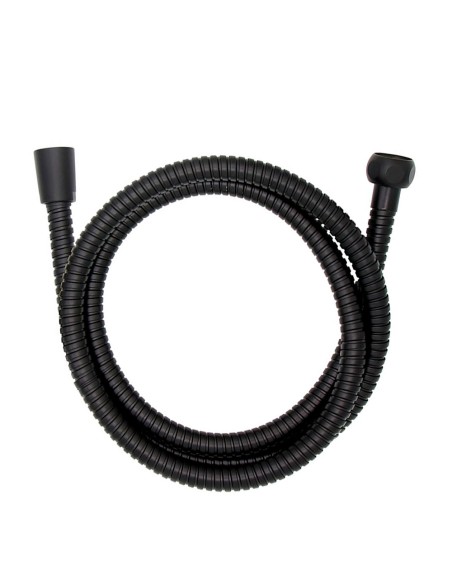 Flexo de ducha de acero inoxidable 150 cm negro